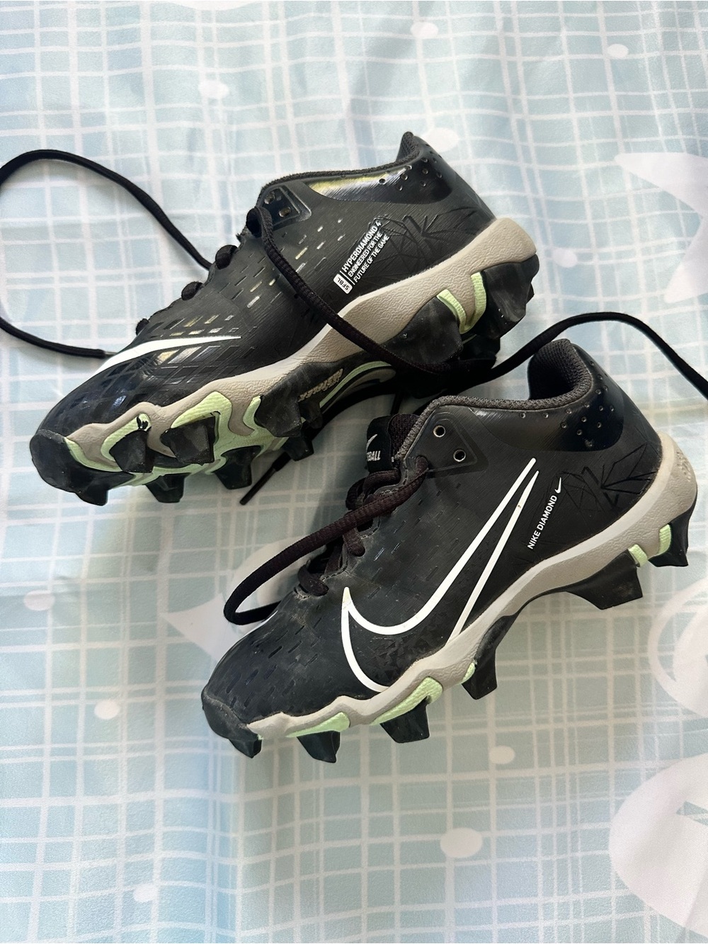 Nike Diamond Baseball Cleats Youth Black